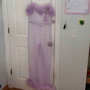 SAVAGE X FENTY SEE THRU LIGHT PURPLE JUMPER